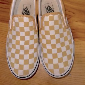 Yellow Checkered Vans